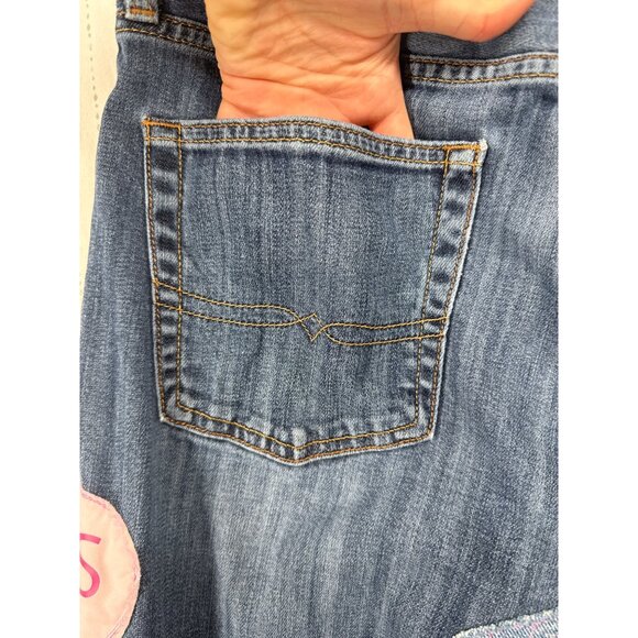 The Scrappy Camper + Lucky Brand Womens Jeans L/34 Upcycled Sweetheart Valentine - Picture 5 of 13